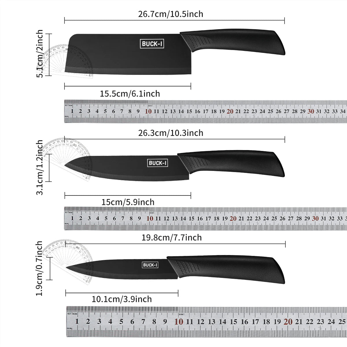 Culinova® Black Knife Set