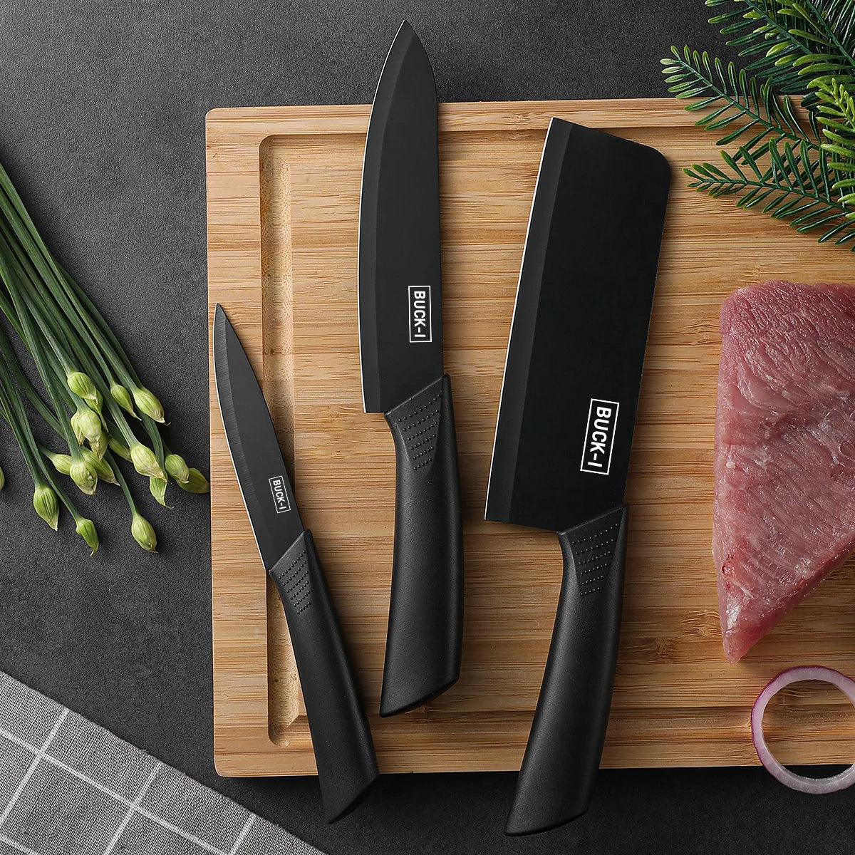 Culinova® Black Knife Set